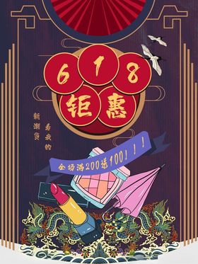 618活动钜惠大促活动海报