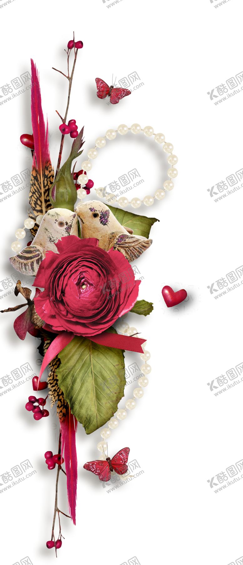 编号：44662610081032271714【酷图网】源文件下载-情人节创意装饰元素