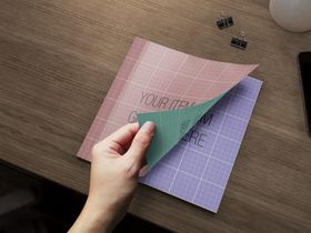 画册样机72DPI书签笔记本