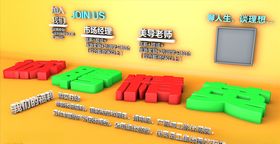 C4D诚聘精英可修改部分文字