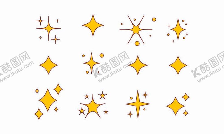 编号：97286109150813215807【酷图网】源文件下载-矢量星星图标