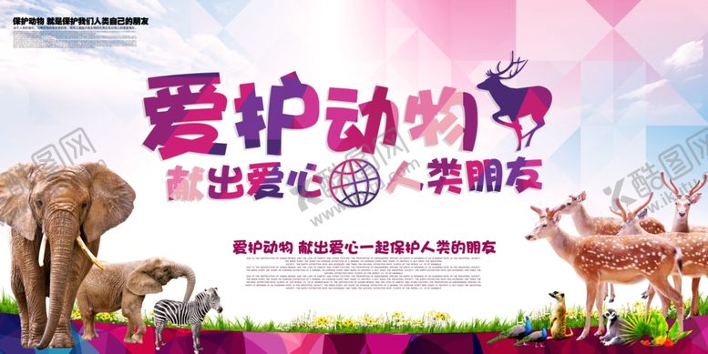 编号：79300610250654177894【酷图网】源文件下载-保护野生动物