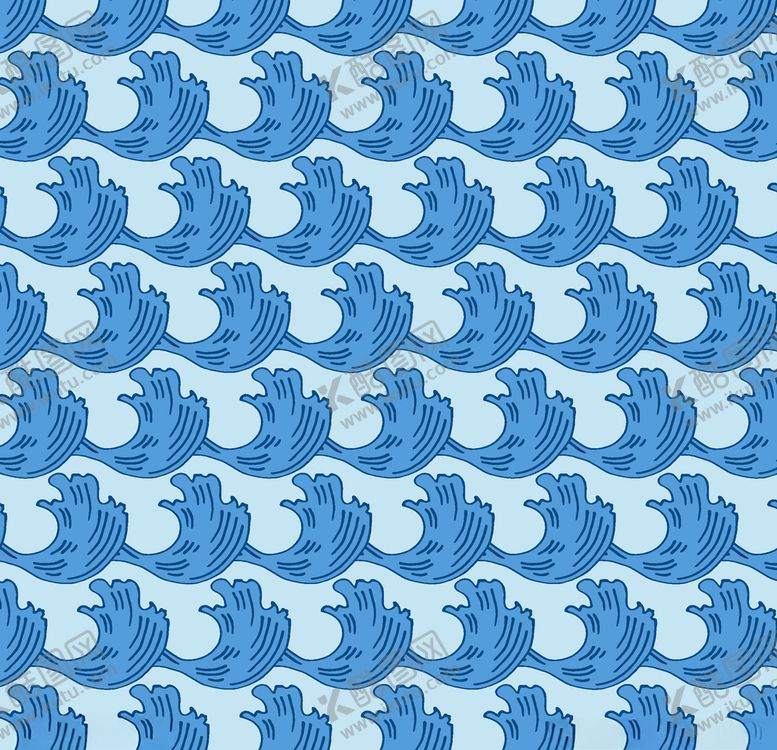 编号：34863907131152306972【酷图网】源文件下载-日式水波花纹图案