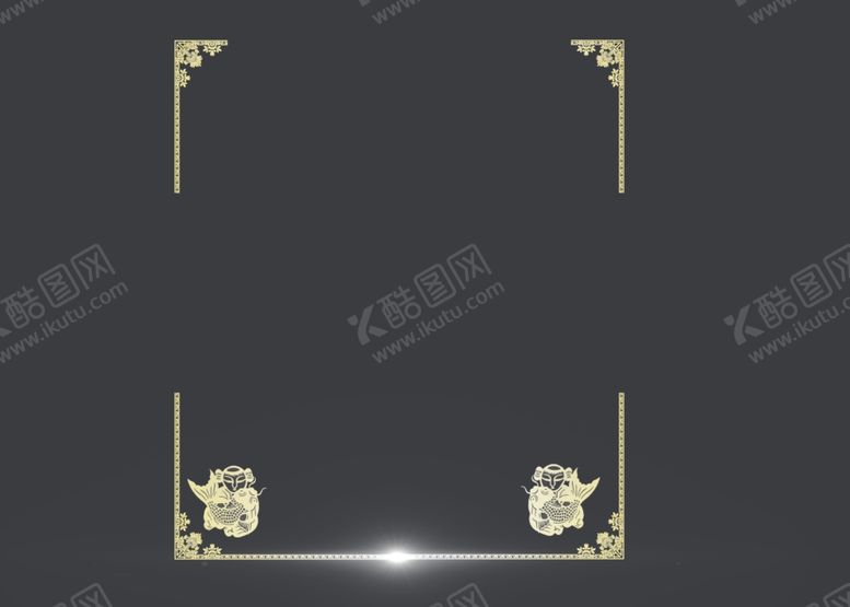 编号：88187510180933496301【酷图网】源文件下载-节日春节花纹边框