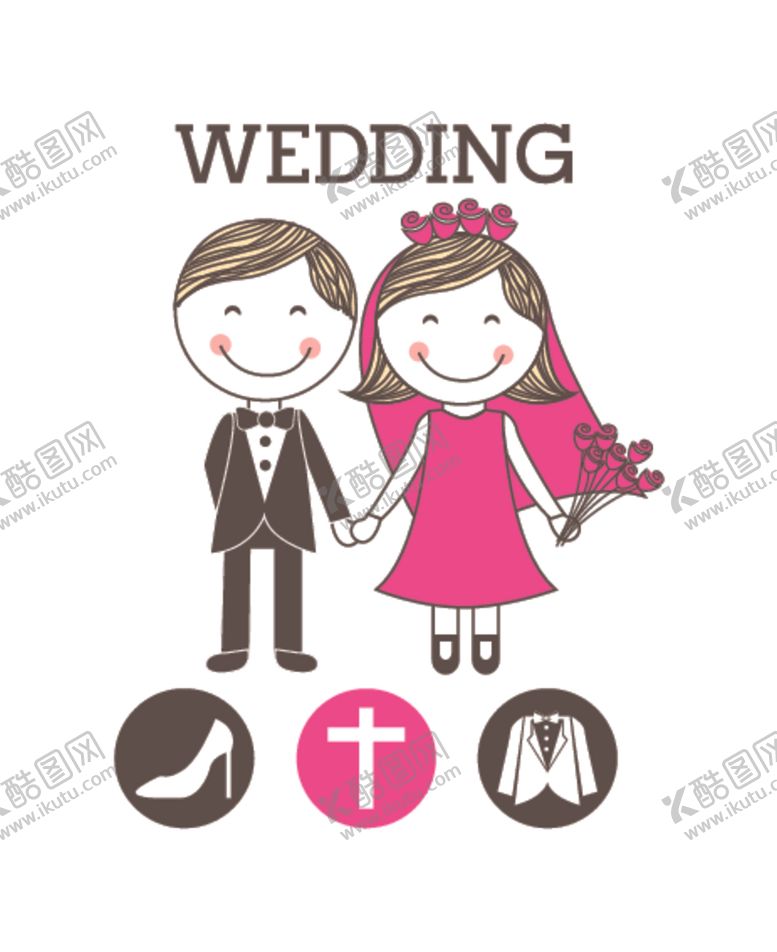 编号：33877110291840098711【酷图网】源文件下载-情侣卡通小人心形设计背景爱心