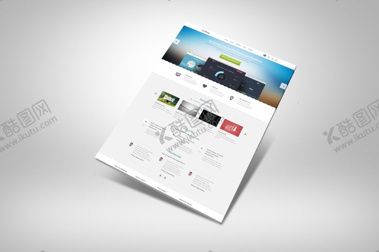 编号：50631010130114117718【酷图网】源文件下载-网页展示样机