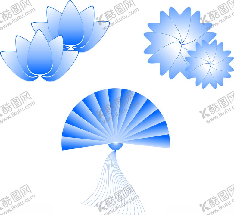 编号：49759509252336087692【酷图网】源文件下载-中国风荷花扇子免抠素材