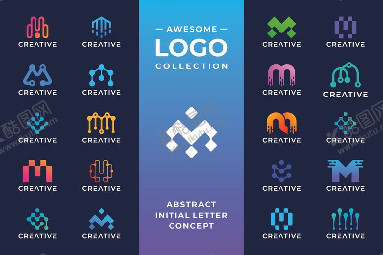 编号：51225309221043056886【酷图网】源文件下载-多样创意标志设计集合