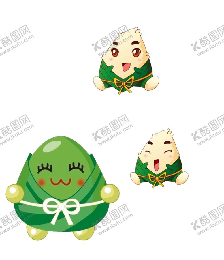 编号：86821610051329235219【酷图网】源文件下载-卡通粽子素材