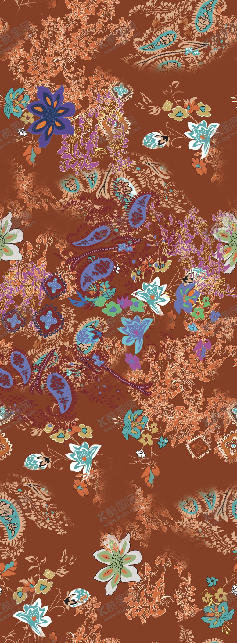 编号：51611404152337456267【酷图网】源文件下载-复古花卉图案背景