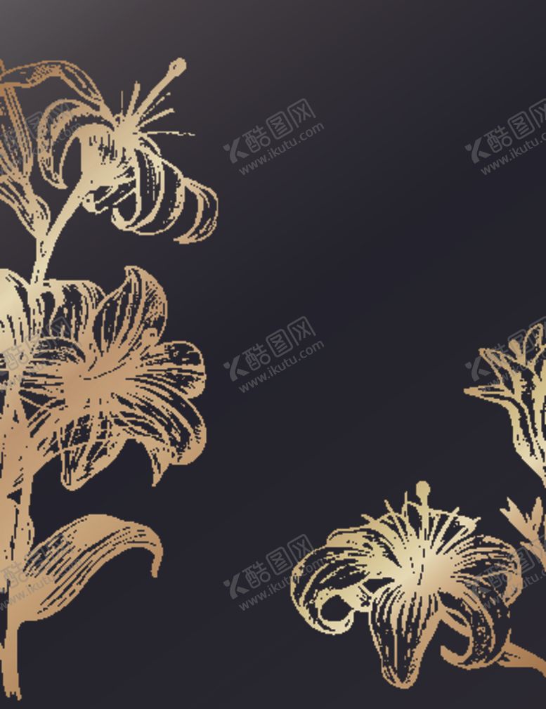 编号：70919410291422004620【酷图网】源文件下载-欧式奢华暗金色图案背景