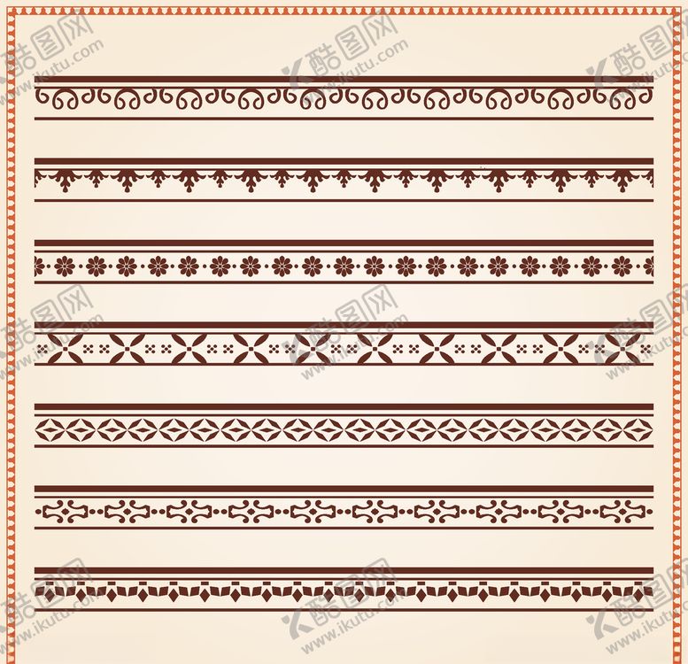 编号：73838609090012137222【酷图网】源文件下载-矢量复古花纹边框