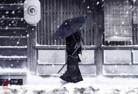 中国风大气插画场景图片