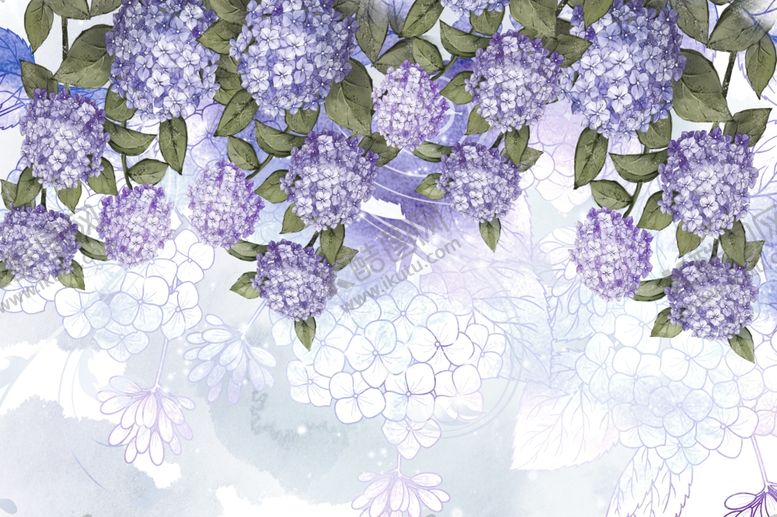 编号：91942710020957441194【酷图网】源文件下载-花卉背景墙