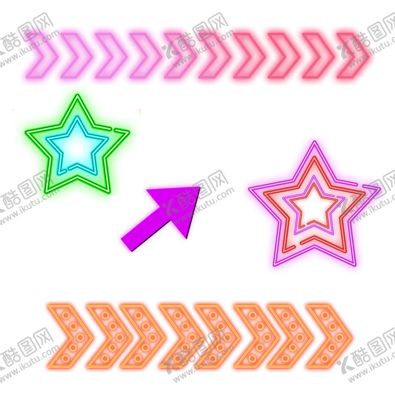 编号：26794309200503043579【酷图网】源文件下载-炫彩星星 指示箭头