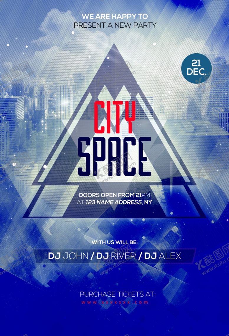 编号：59934609272327399225【酷图网】源文件下载-欧美时尚几何撞色海报