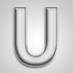 金属字母U