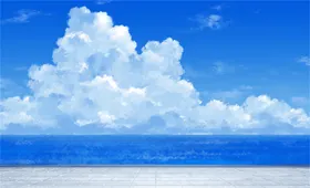 彩色动漫场景插画背景