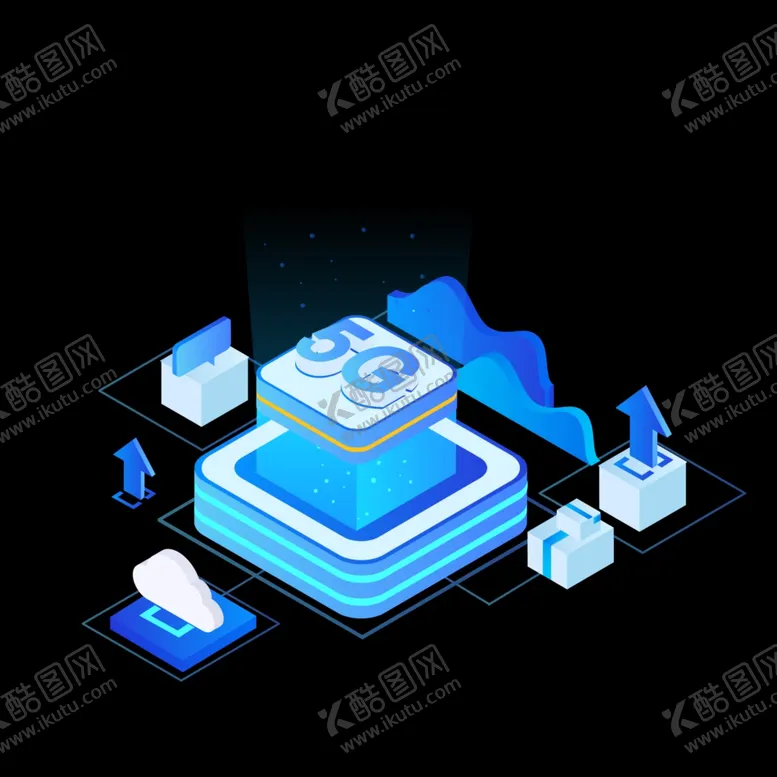 编号：81219212160830347988【酷图网】源文件下载-5G科技图标