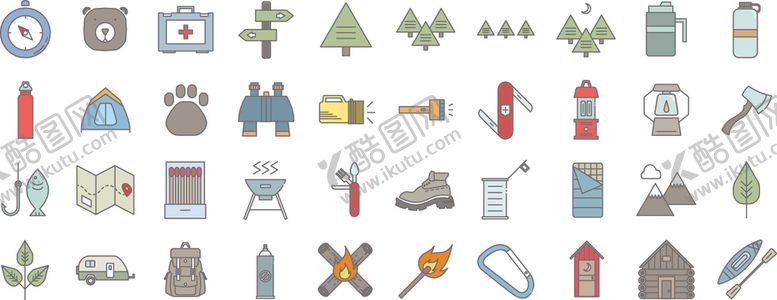 编号：10803409290611527002【酷图网】源文件下载-野营图标