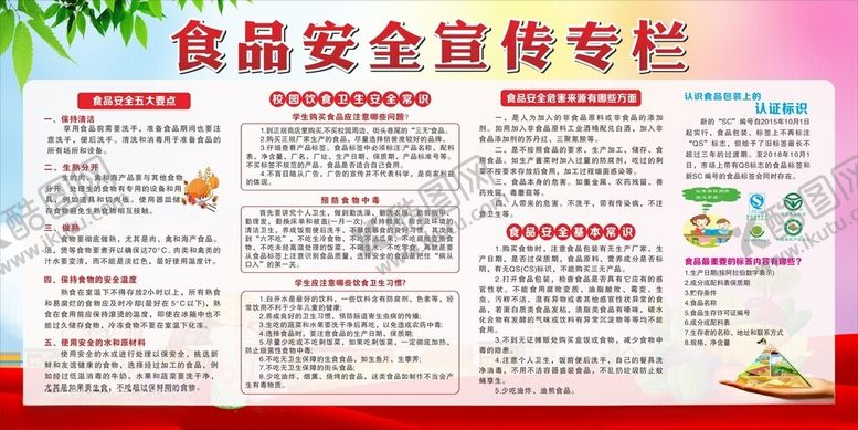 编号：38545302232219168663【酷图网】源文件下载-食品安全宣传专栏
