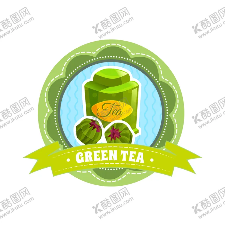 编号：76772010171913432969【酷图网】源文件下载-茶标签绿茶
