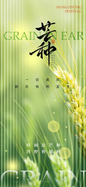 芒种二十四节气地产海报