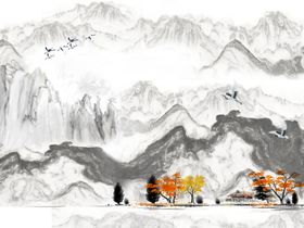 大理石山水背景