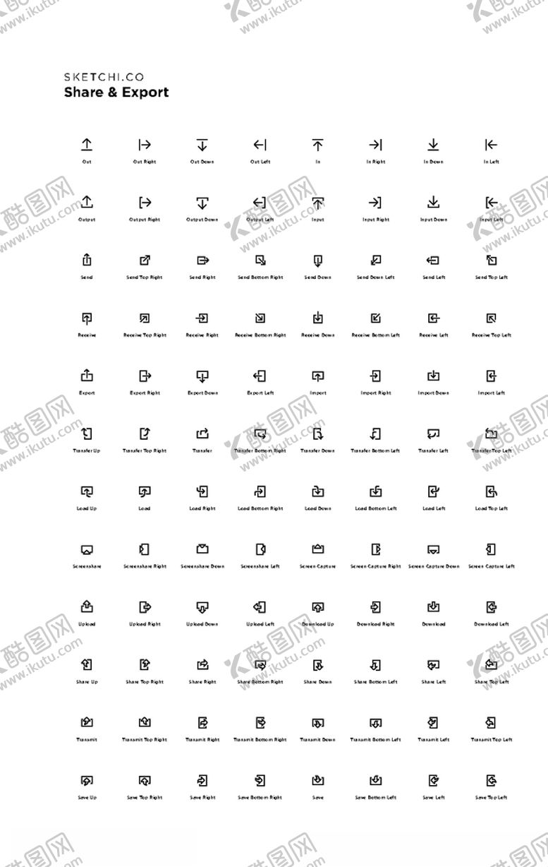 编号：90449510290646351131【酷图网】源文件下载-简易线性图标