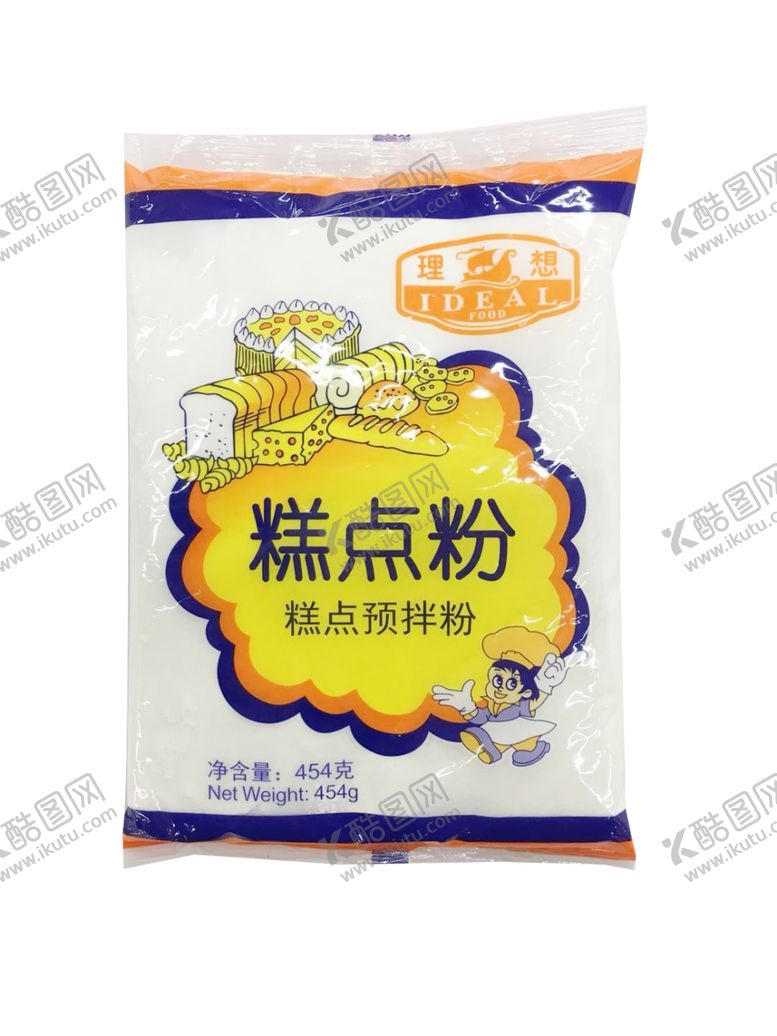 编号：71642005121557146083【酷图网】源文件下载-理想糕点粉454g