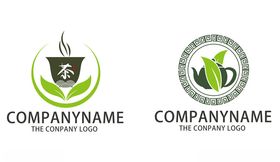 咖啡茶叶茶楼茶相关公司标志设计