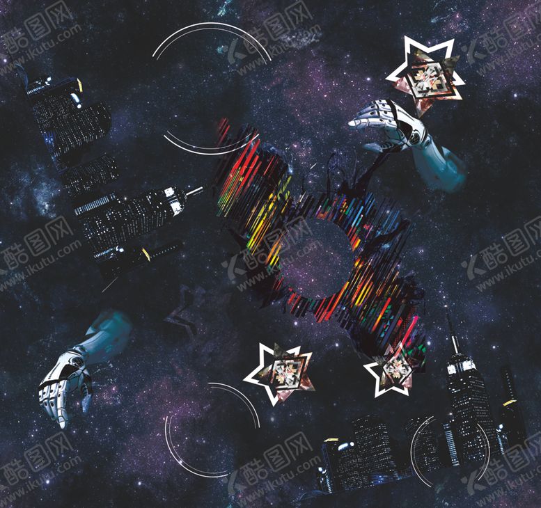 编号：69384510311111077911【酷图网】源文件下载-彩色星河