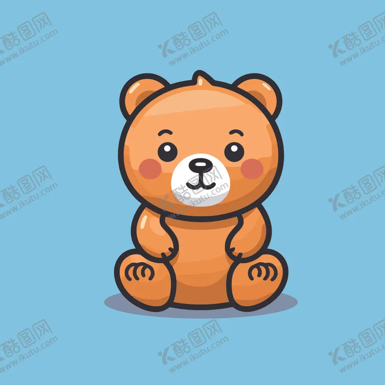 编号：19035201280255101604【酷图网】源文件下载-可爱小熊矢量卡通画儿童插画