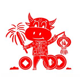 牛年剪纸