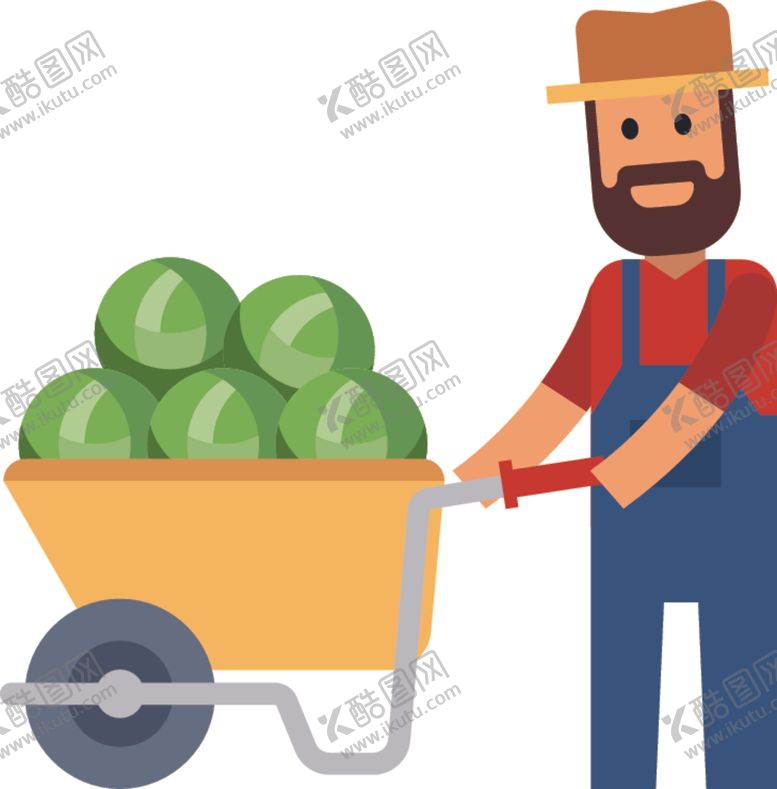 编号：14260010310620445240【酷图网】源文件下载-卡通农场人物