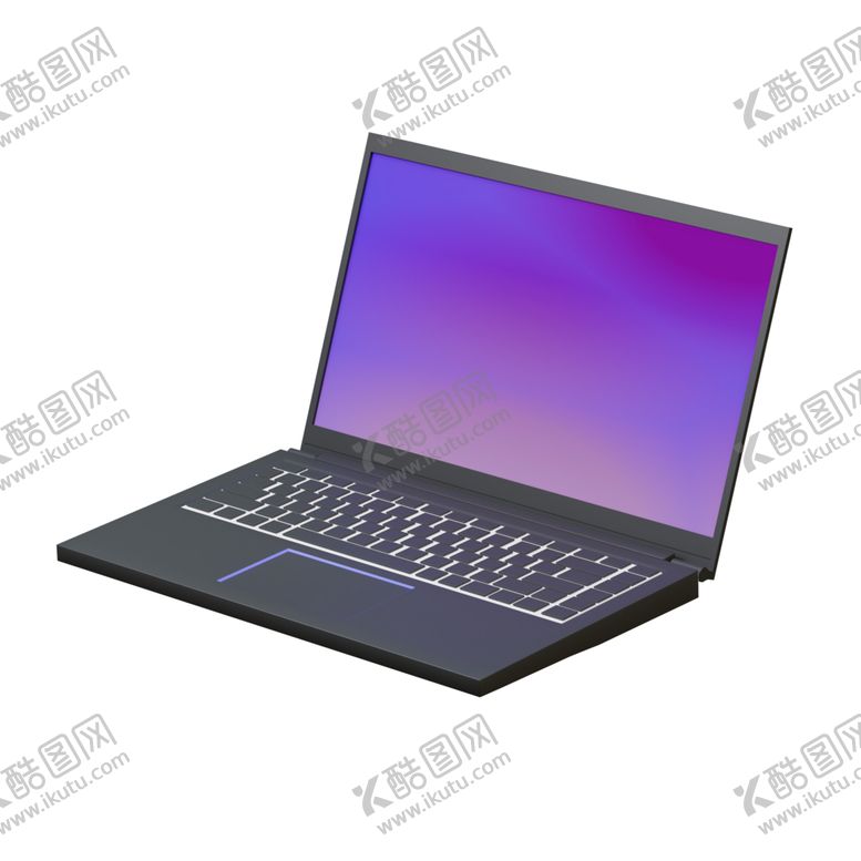 编号：76424801270305566878【酷图网】源文件下载-c4d卡通3d笔记本电脑
