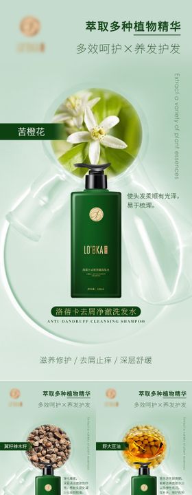 洗发水护发产品成分海报系列