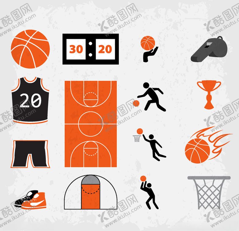 编号：40871210082341579639【酷图网】源文件下载-篮球素材篮筐