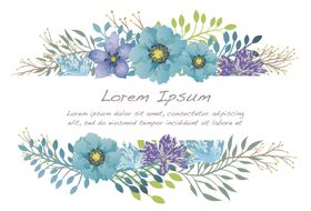 水彩花边框