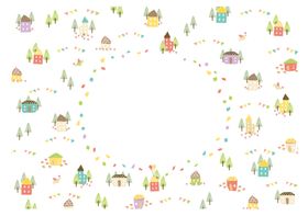 儿童插画封面背景素材