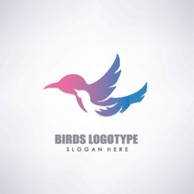 禽类LOGO标志飞鸟头像飞