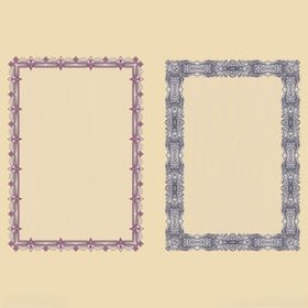复古花纹边框图案