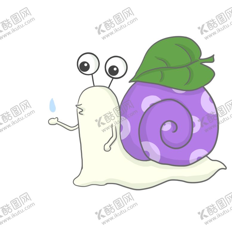 编号：13227504181409395256【酷图网】源文件下载-卡通蜗牛插画