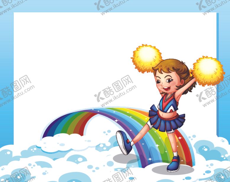 编号：87016909301933283509【酷图网】源文件下载-卡通啦啦队员