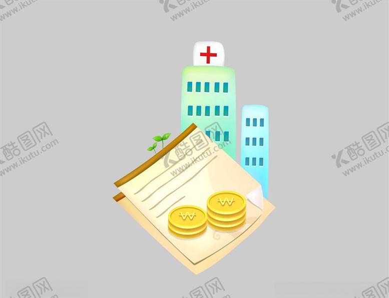 矢量医院图卡通素材手绘素材素材