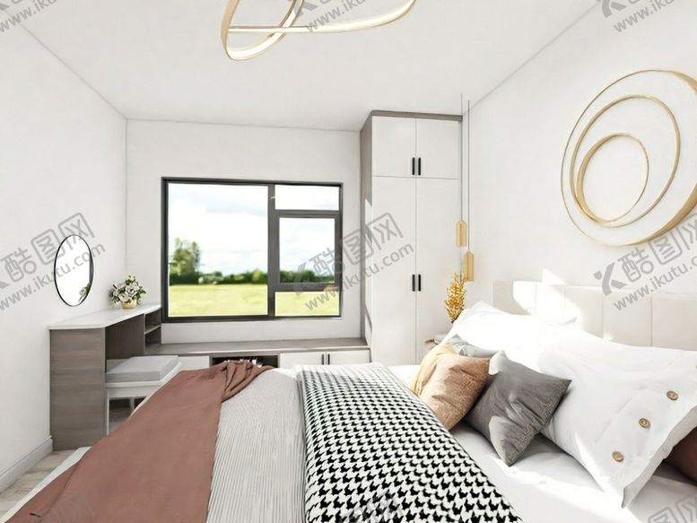 编号：38223310290035496885【酷图网】源文件下载-主卧效果图
