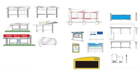 多种宣传栏矢量图