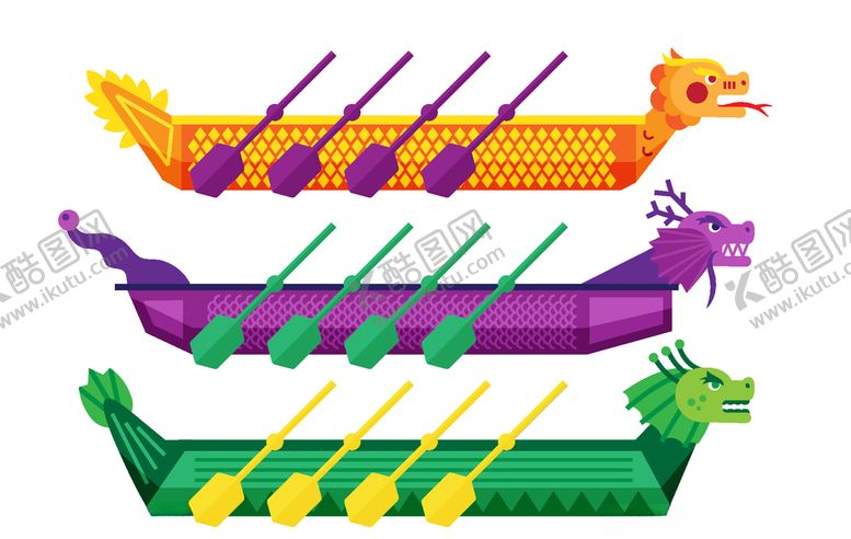 编号：45143210112151186625【酷图网】源文件下载-矢量端午龙舟