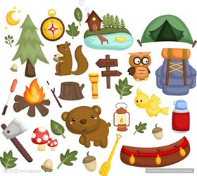 户外露营元素集合