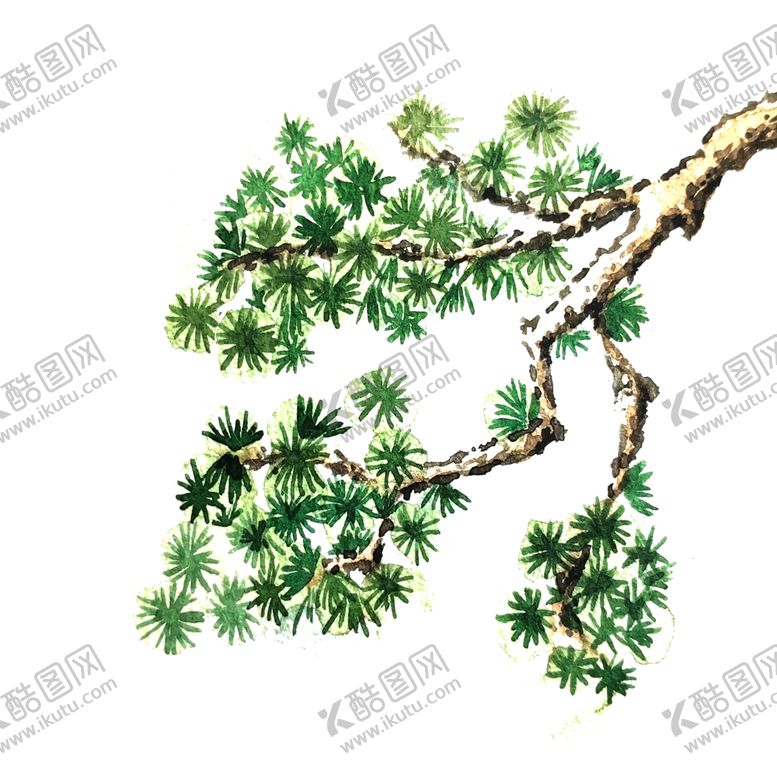 编号：90378209242232277686【酷图网】源文件下载-水墨中国风迎客松